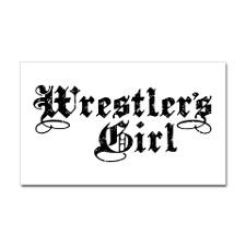 Wrestler's Girl Rectangle Sticker for
