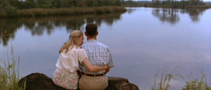... (Jenny Curran) and Tom Hanks (Forrest Gump) in Forrest Gump (1994