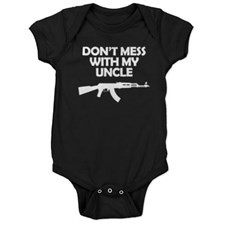 Dont Mess With My Uncle Baby Bodysuit for