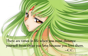 Do you know why the snow is white? - C.C. | Code Geass