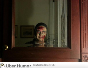 one: zombie make-up. Step two: wait for roommate to return from World ...