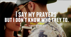 say my prayers but I don't know who they to.