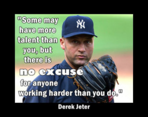 Baseball quote Poster Derek Jeter N Y Yankees Photo Wall Art Print 5x7 ...