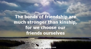 ... we choose our friends ourselves - Friendship Quotes - StatusMind.com