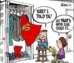Busy Girl’s Weight Loss Webinar SuperWoman costume in closet ...