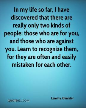 In my life so far, I have discovered that there are really only two ...