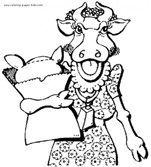 printable cow coloring pages animals farm animals coloring pages ...