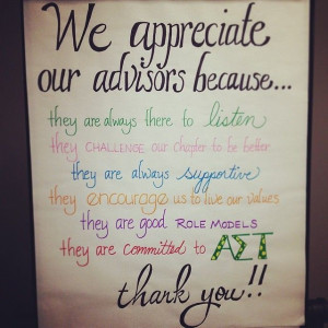 April is Advisor Appreciation Month - a time to say thanks to those ...