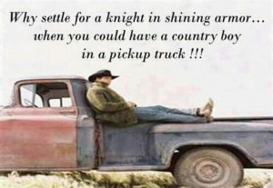 country boy in a pick up truck :)