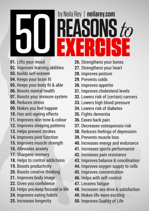 50 good reasons to exercise