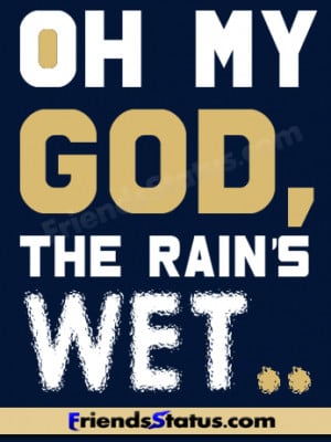 rain wet funny fb status update image
