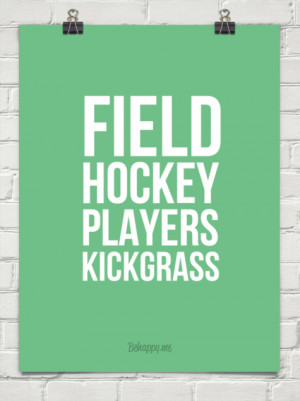Field hockey players kickgrass #186473