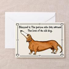 Old Dachshund Greeting Cards (Pk of 10) for