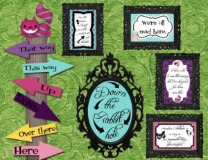 Alice Wonderland Mad Hatter Tea Party Quotes And Sayings Pdf