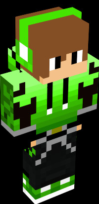 Boy Apply Blue Creeper Man