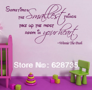 ... things Winnie The Pooh Wall Quote Nursery Sticker Vinyl Decal q0014