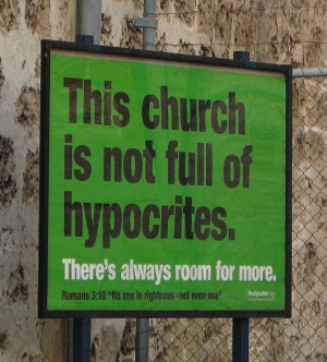 Is the church full of hypocrites?