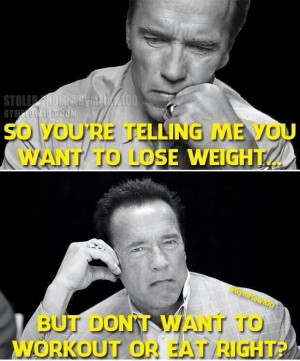 You want to lose weight