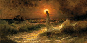 Christ Walking on Water - Julius Von Klever