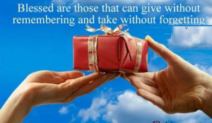 Giving a gift quote