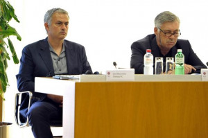 Pictured Arsene Wenger Jose Mourinho and Sir Alex Ferguson among
