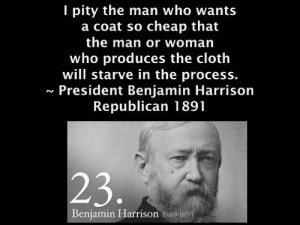 President Harrison quote.