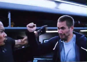 ... of unfinished, behind-the-scenes fight scene footage from Furious 7