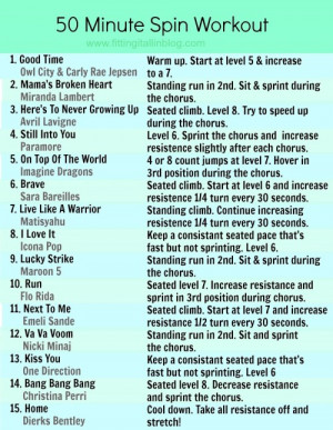 Spinning Class Funny Quotes Spin Class Workout Routine