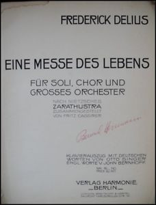 Frederick DELIUS Composer Mass of Life 1st Edn