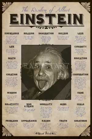 ... » Figurativt » Porträtt & ansikten » Albert Einstein (Quotes