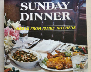 Vintage Sunday Dinner Cookbook with Bible Quotations ...