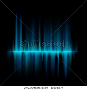 Blue lines equalizer design template. EPS 10 vector file included ...