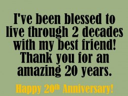 20th Anniversary Wishes: Quotes and Messages to Write in a Card