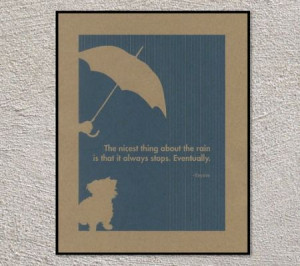 Love the silhouette graphic, the rain on the side of the paper, the ...