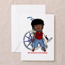 Keith Broken Left Arm Greeting Card for