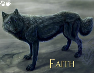 am a werewolf my spirit animal is a pure black wolf and her name is ...