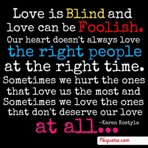 blind love quotes