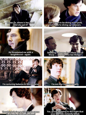 Sherlock quotes that defy description.