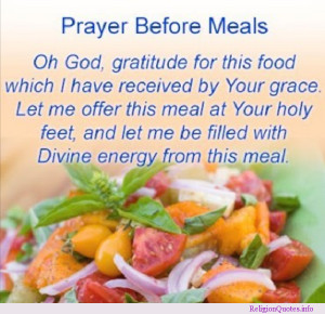 prayer before meals