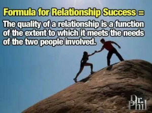 Formula for relationship success