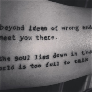 ... .Tattoo Ideas, Wisdom Rumi, Rumi Quotes, Sisters Tattoo, Rumi Tattoo