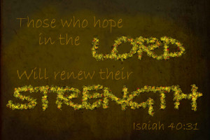 Those Who Hope in the Lord will Renew their Strength - praisequotes.
