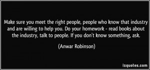More Anwar Robinson Quotes