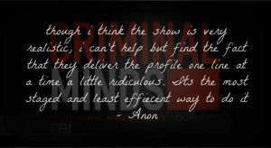 Angel from the episode 'Foundation' was my favorite victim - Anon