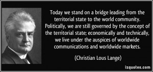 ... auspices of worldwide communications and worldwide markets