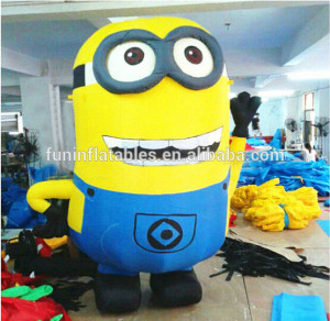 2015 hot inflatable minion money booth 3m