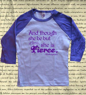 Shakespeare Quote Shirt Girls Shirt Though She by QuotationQuail, $17 ...