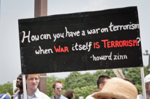 How can you have a war on terrorism when war itself is terrorism?
