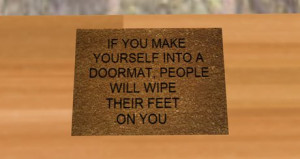Doormat Quotes Indispensable doormat in