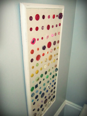 button wall decor diy